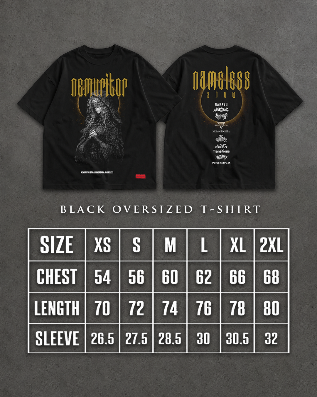 NAMELESS SHOW 6TH ANNIVERSARY T-SHIRT - Image 3